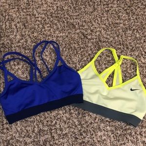 Two Nike Sports Bras